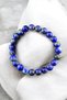Lapis Lazuli Bracelet Lapis Bracelet Flexible String Fits Any Wrist Natural Stone Bracelet - 4
