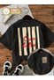 Unisex Ciao Bella Printed Oversize Crew Neck T-Shirt