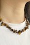 Tiger's Eye Pendant Bracelet Tiger's Eye Necklace Bracelet Steel Wire Steel Clip Steel Ring Steel Chain - 2