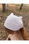 White Color Bohemian Bandana Star Detailed Hair Accessory - 5