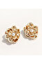 Leafy Pearl Detailed Earrings - 2