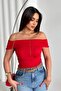 Yandan Ruched Pink Madonna Blouse - 2
