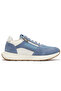 Leather and Suede Women's Sneakers with Side Zipper - 3