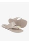 Zen Metal Women's Anti Slip Sole With Crossed Front Design-Beige, size-37 - 3