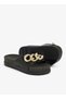 Slide Soul Corrente 2K Women's Anti Slip Sole With Gold Chain Design-Black, size-38 - 3