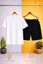 Children's Kromi 2-Piece Side by Side Printed Crew Neck 3-Piece T-Shirt - Shorts Set - 5