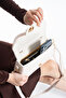 Nçs Cream Cover Baguette Crossbody Women's Bag - 3