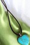 Turquoise Varasit Heart Necklace Natural Stone Necklace Souvenir Gift for Lover Necklace Special Gift for Lover - 5