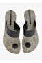 Look Sardenha Women's With Printed Sole Single Strap Sandals-Black/Black, size-37 - 4