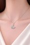 Steel Swan Necklace with Zircon Stone - 2