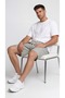 Men's Gray Cotton Shorts Muslin Textured Lightweight Breathable Daily Use - 6
