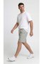 Men's Gray Cotton Shorts Muslin Textured Lightweight Breathable Daily Use - 2