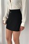 Women's Shorts Skirt – High Waist Belt Detailed Mini Shorts Skirt - 6