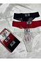 Stone Logo Detail Lace Women's Kilot 3-Piece Set Black White Red