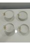 4-Piece Butterfly, Daisy Figured Porcelain, Serving Plate, Presentation Bowl, Metal Gold Legs - 2