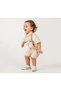 Baby Boy Salopet Suspender Linen Shirt and Shorts Set - 5
