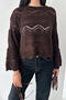 Women's Openwork Knitwear Sweater – Loose Fit Knitted Sweater - 5
