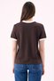 Crep Women's Text Printed Ribbed T-Shirt – Regular Fit 100% Cotton - 2