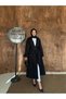 Kruvaze Collar Women's Trench Coat with Removable Belt and Buttons - 3