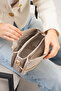 Luxury Design Model New Season 3-Compartment Luxury Design Hand & Shoulder Bag Shopper with Chain Accessory 21 X 15 cm - 3