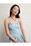 AE Denim Bow Strap Midi Dress - 5
