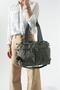 Klinkır Women's Shoulder Bag Multi-Pocket Lightweight Water-Repellent Fabric Cross Strap Shoulder Bag 32*26 cm