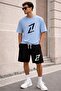 Men/Women Oversize T-Shirt Shorts Set Casual Combination