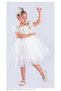 Girl's Flower Applique Party Dress Birthday and Performance Costume Gown 3/12 Years