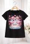 100% Cotton Hello Love Printed Kids T-Shirt - 2