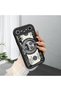Tecno Spark Slim/Pova Slim Compatible Shockproof Camera Protected Black Silicone Stylish Print Case