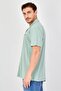 Men Regular Fit Heather Short Sleeve Casual Shirt, Sage - 2