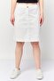 Women Solid Mini Skirt, White