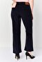 Women Regular Fit Textured Corduroy Pants, Dark Evening - 4