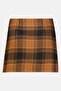 Women Checkered Mini Skirt, Multicolor - 2