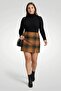 Women Checkered Mini Skirt, Multicolor