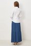 Shirt Collar Satin Blouse 46529 - 5