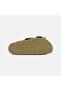 Women's Bitter Brown Straw Flower Detailed Suede Slippers - 4