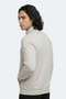Revolver Men's Zippered Stand Collar Pocketed Gray Sweatshirt - 7