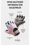 Premium Series Anti-Sweat Half Finger Cycling Fitness Pilates Palm Anti-Slip Silicone Sports Gloves - Size S - 6