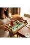Cenne Handmade Pearlescent Rattan Tray with Handles – Presentation and Decorative Serving Tray (23X33Cm) - 7