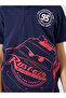 Boys Navy Blue Cars Graphic Polo T-Shirt - 3