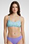 Women Allover Print Bikini Top, Multicolor