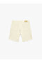 Normal Waist Cotton Bermuda Straight Fit Jean Shorts - 6