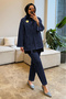 6399 - Stylish and Comfortable Women's Gabardine Jeans and Shirt Set with Thin Fabric Belt - 3
