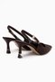 Lavin Brown Stone Detailed Women's Heeled Shoes - 7