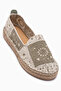 Rosie Mint Bohemian Knitted Patterned Espadrille Loafer Women's Shoes