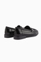 Kethy Genuine Leather Black Patent Leather Women's Loafer - 6