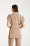 Women's Belt Detailed Double-Breasted Collar Suit - 8