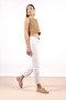 Rocco Beige Suede Leather Women's Perforated Ballerinas - 2