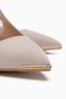 Lavin Beige Stone Detailed Women's Heeled Shoes - 5